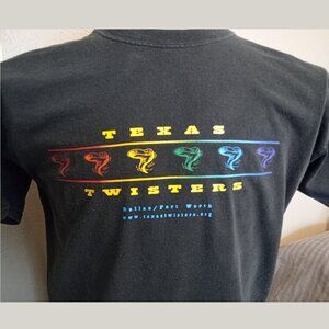 Collectible Rainbow "Texas Twisters" LGBT Dance Club T-shirt (IAGLCWDC) - Size L